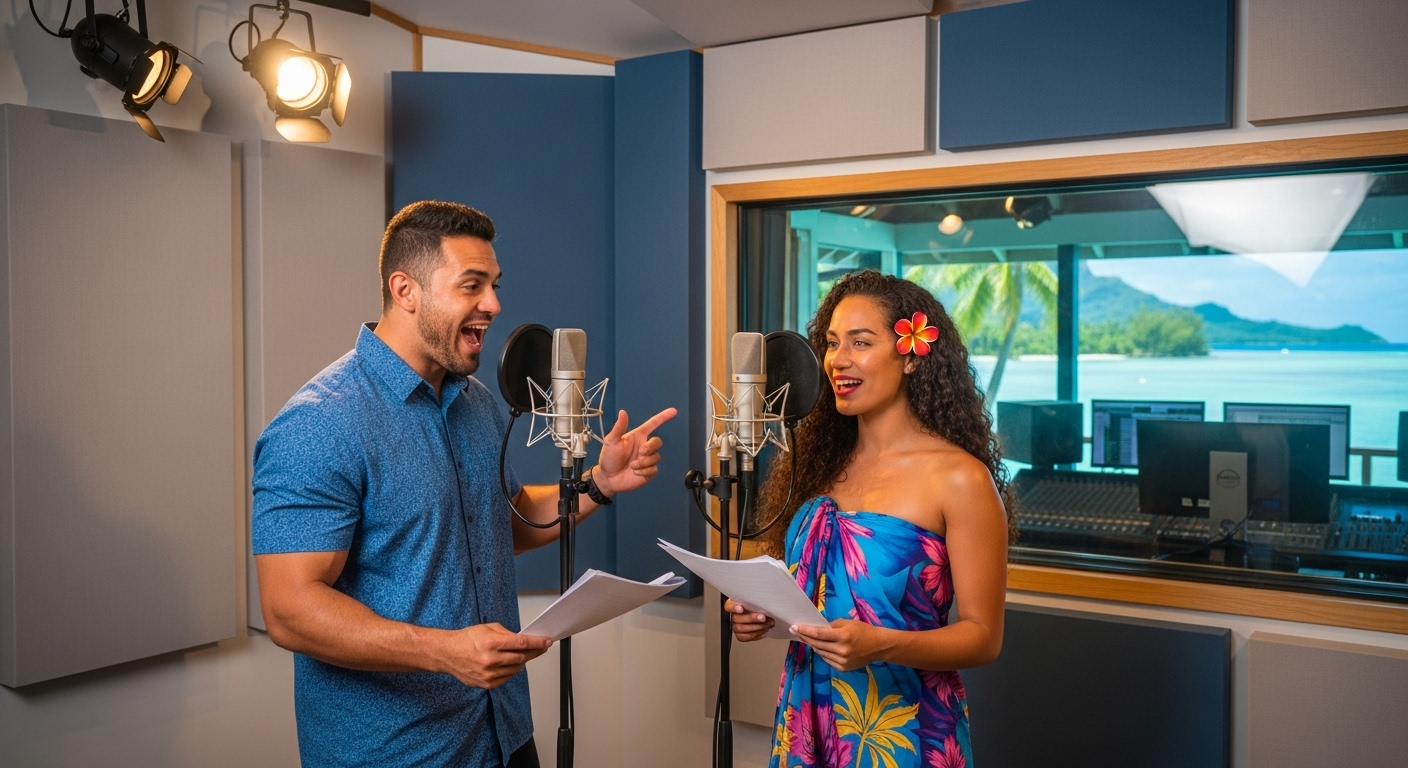Tahitian recording studio